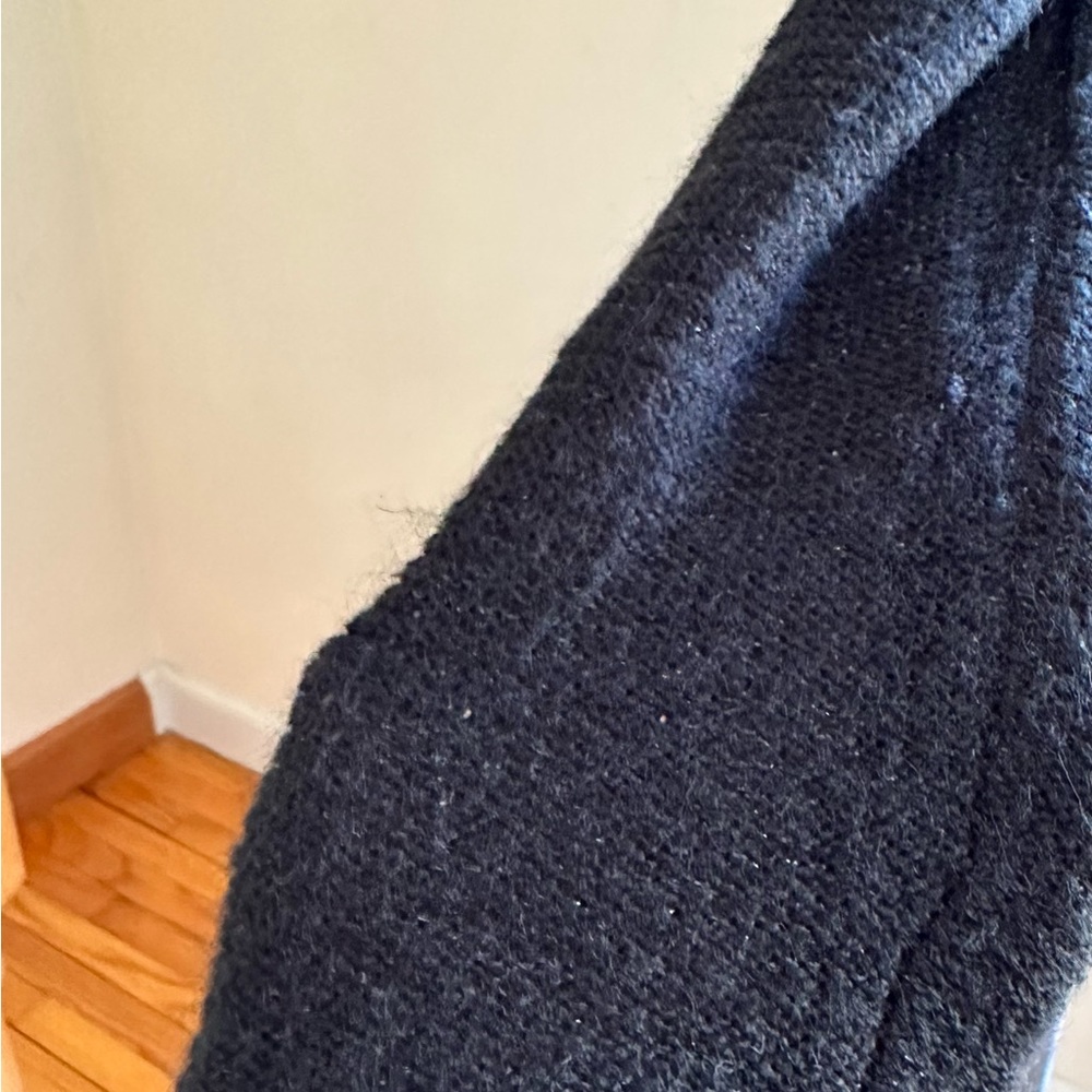 Cherokee Black Strips Sequence No Button Cardigan… - image 5